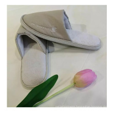 On Sale Premium Quality Good Design Disposable Stripe Coral Fleece Hotel Bathroom Slipper disposable pedicure slippers